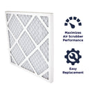 16 in. x 16 in. x 1 in. AS1000WHT MERV9 Air Scrubber Replacement Filter