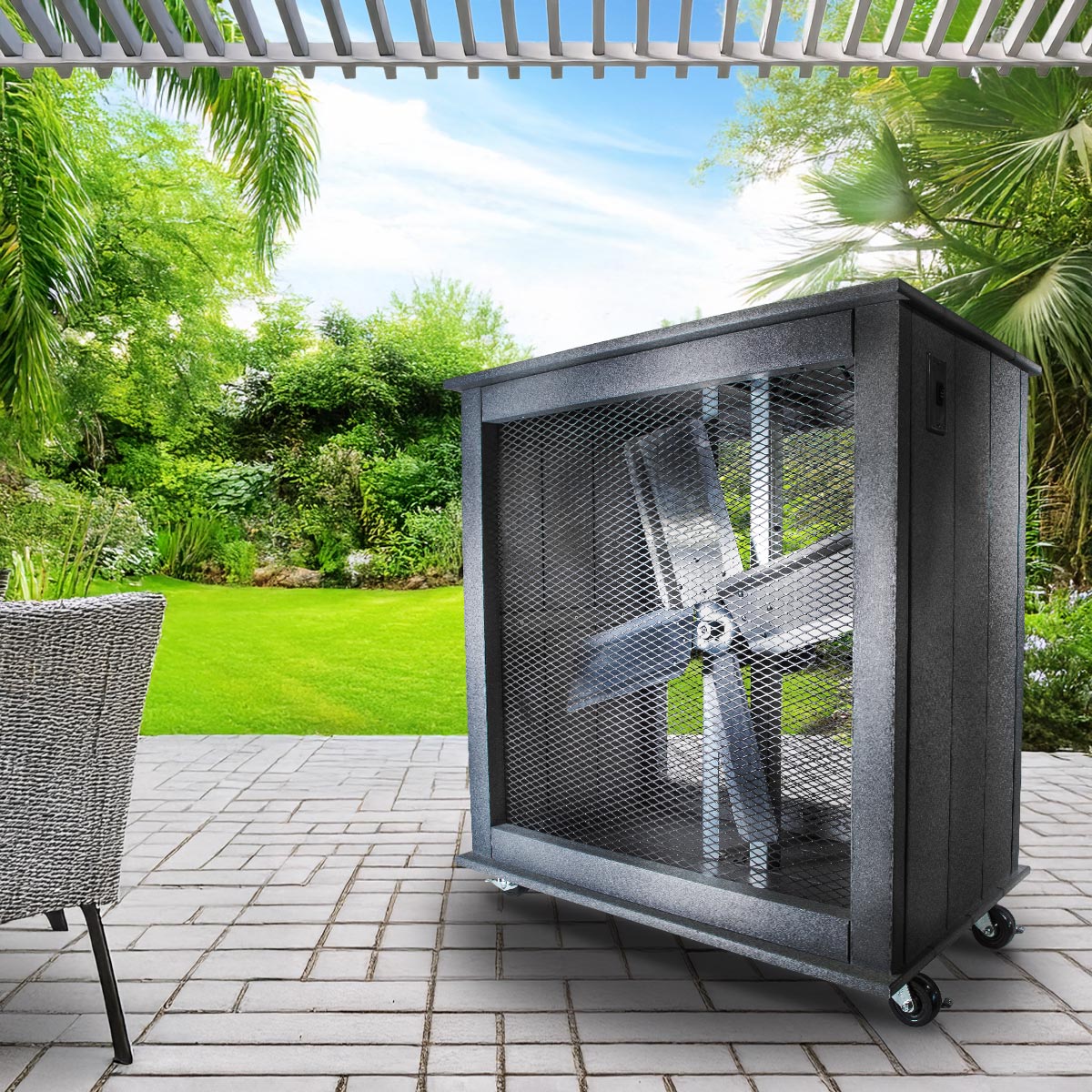 30 In. Heavy Duty, Dent-Resistant Direct Drive Portable Patio Fan