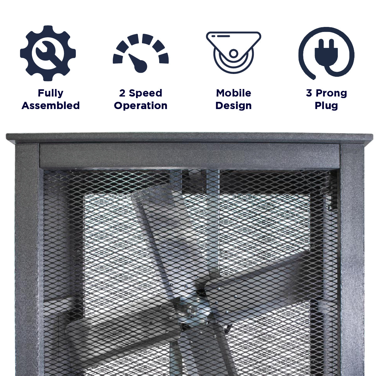 30 In. Heavy Duty, Dent-Resistant Direct Drive Portable Patio Fan