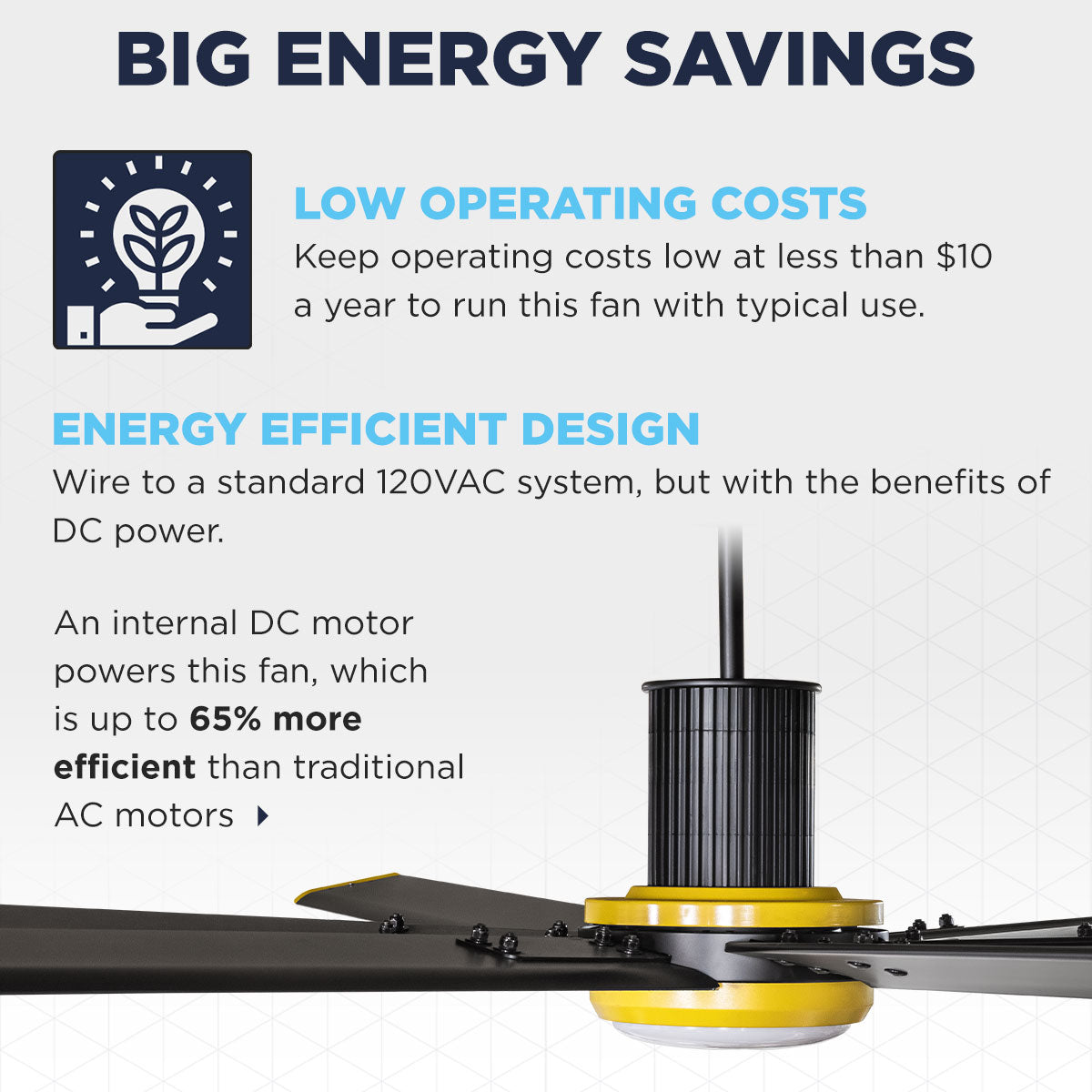 72 In. Indoor 6-Speed Ceiling Fan with Light