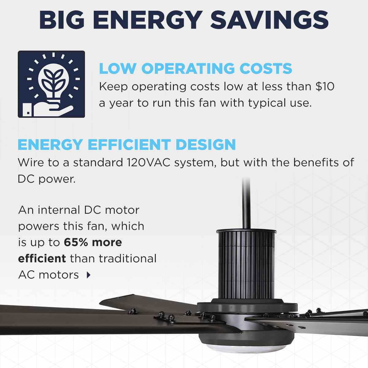 72 In. Indoor 6-Speed Ceiling Fan with Light