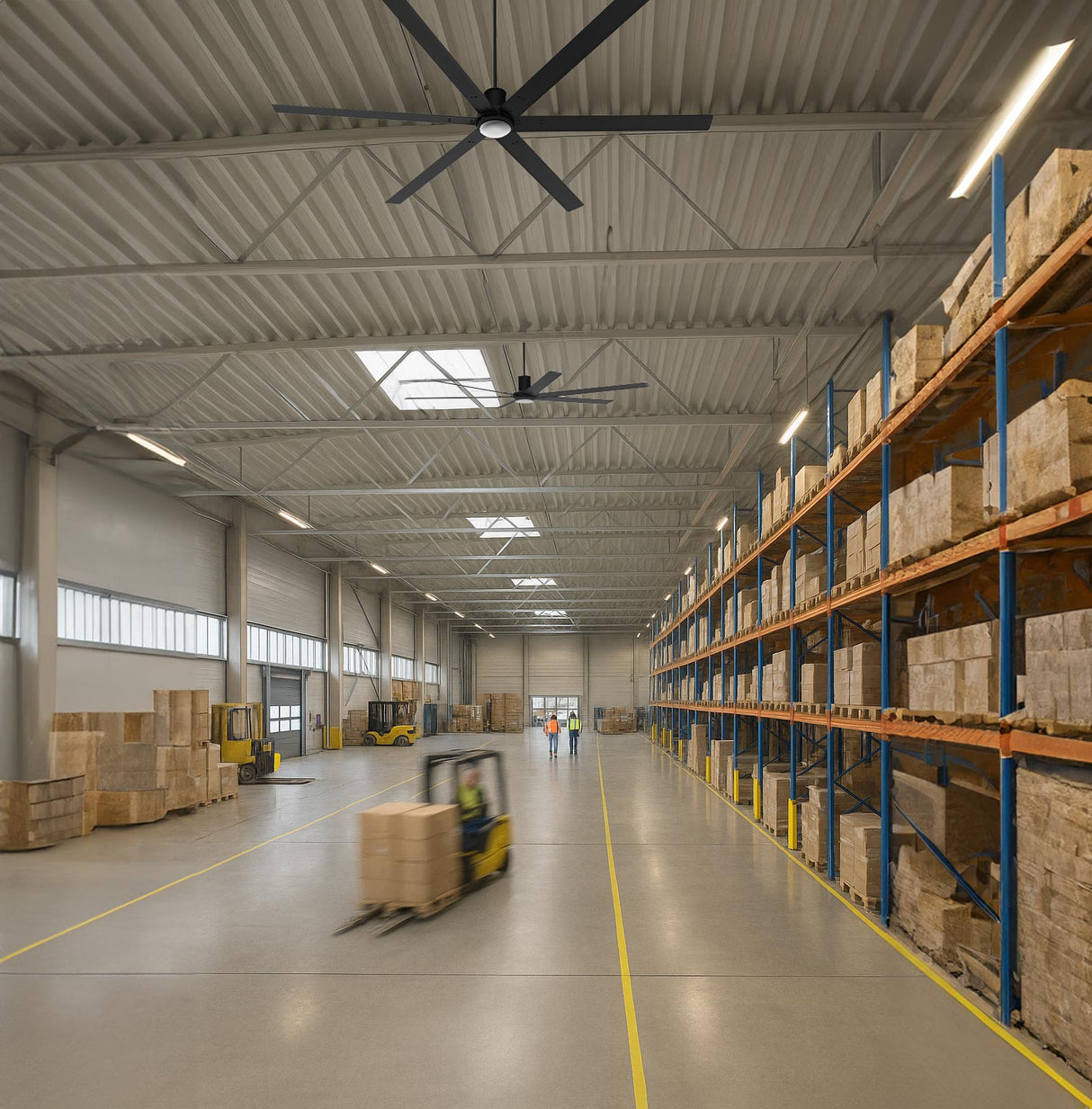 96 In. Indoor 6-Speed Ceiling Fan with Light