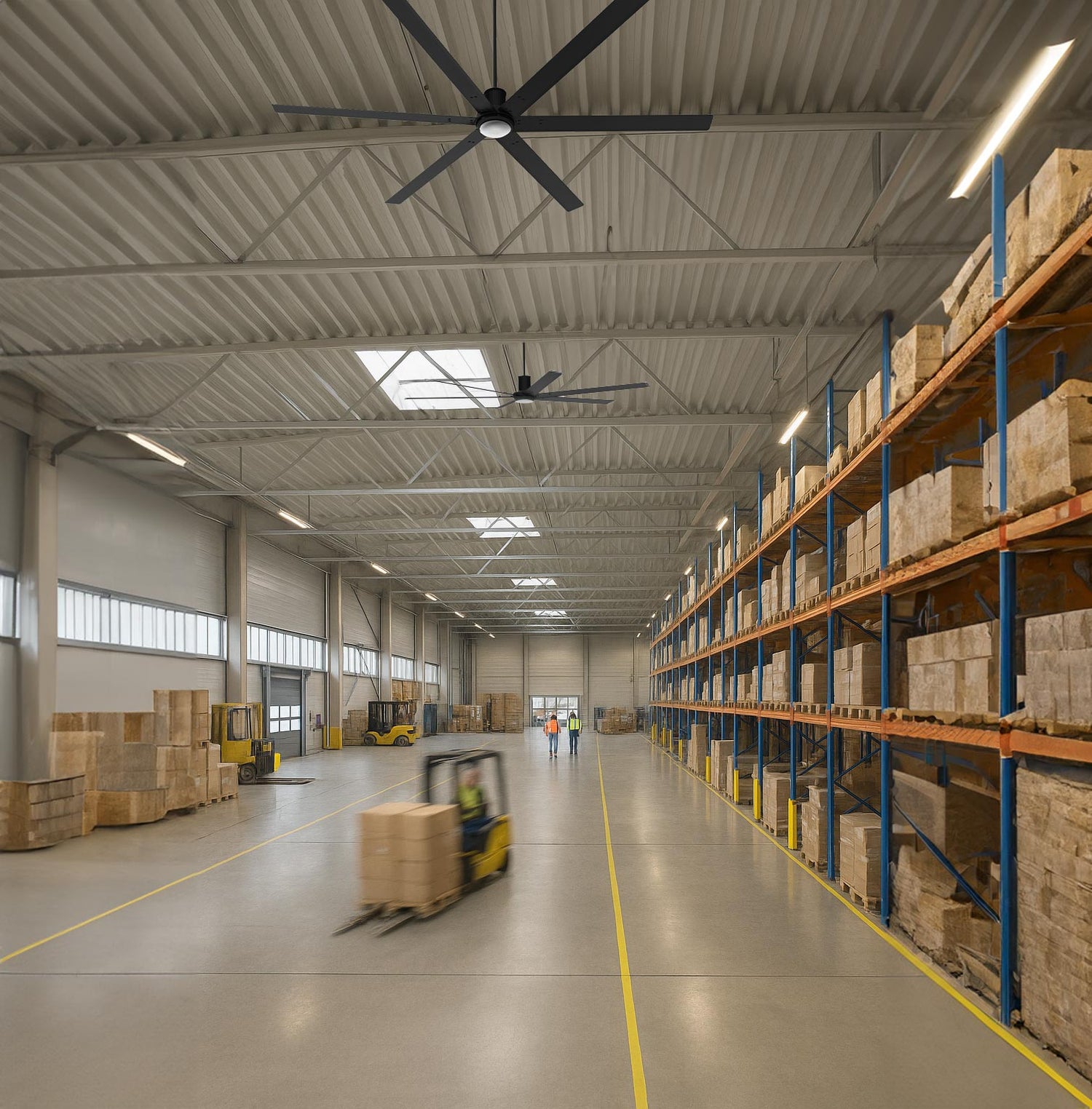 72 In. Indoor 6-Speed Ceiling Fan with Light