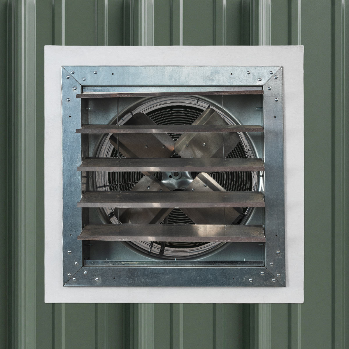 Adapter Frame for 18 In. Exhaust Fans - R-Panel Metal Building Installation (IF18/IF18R)