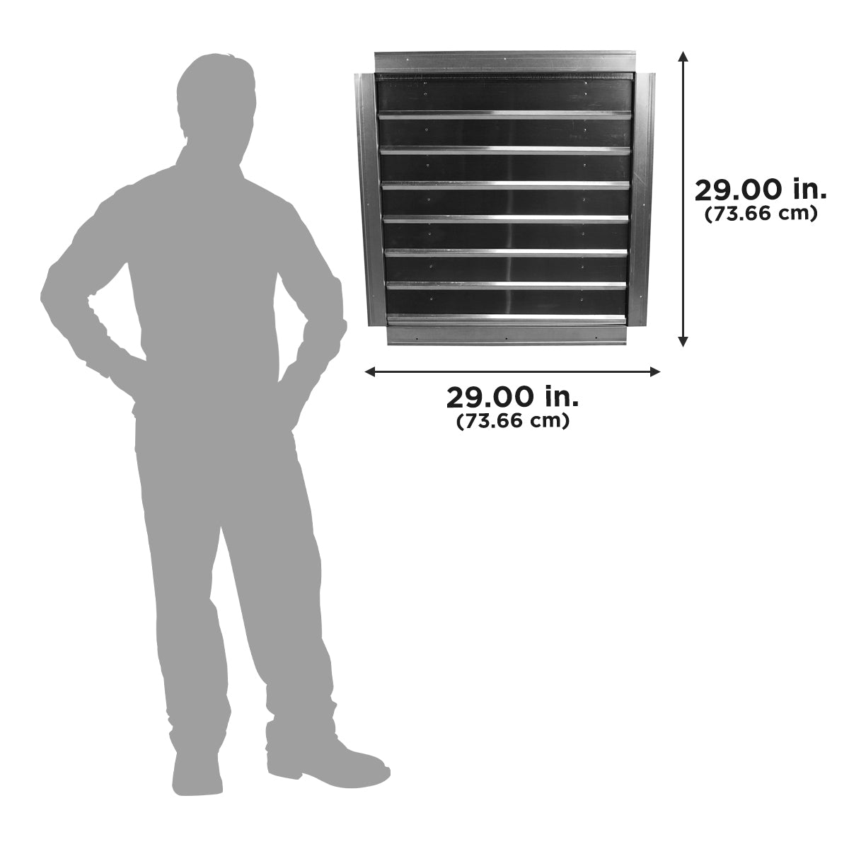 The dimensions of IF24 is 29 inches x 29 inches.