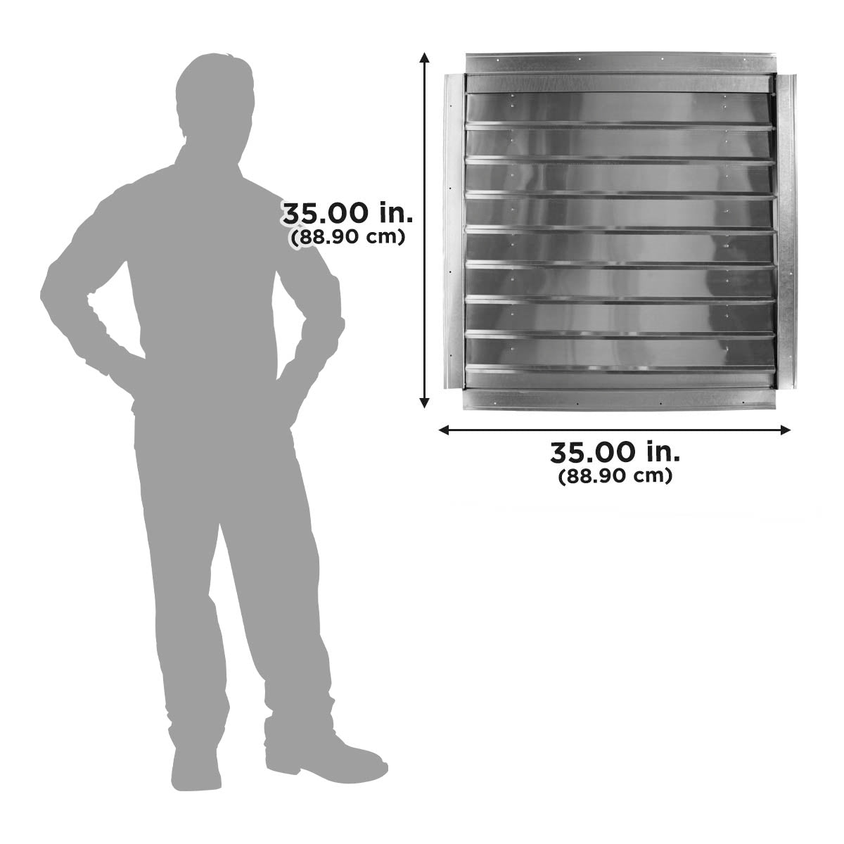 The dimensions of IF30 is 35 inches x 35 inches.