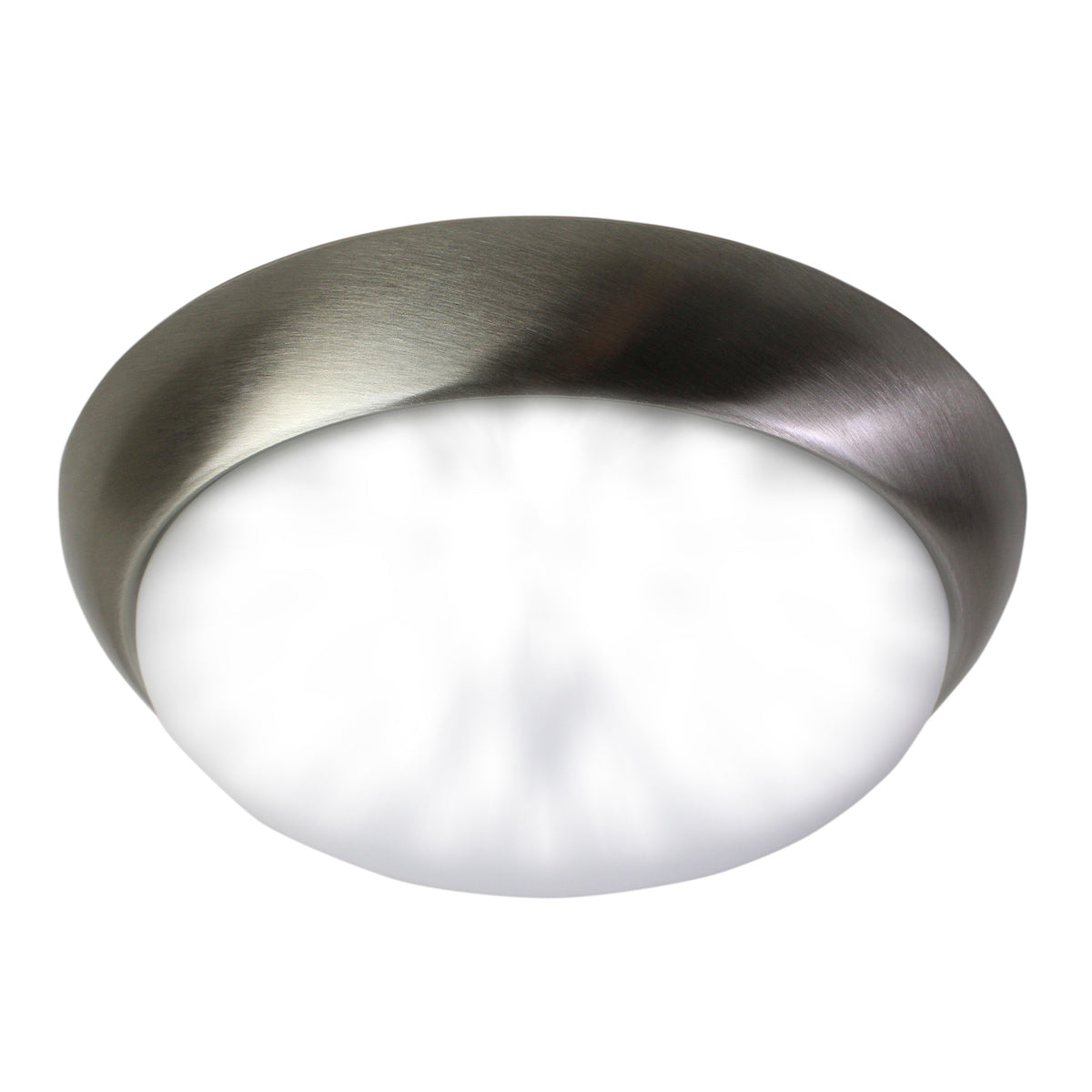 13 in. LED Flush Mount Ceiling Light Fixture with Frosted Glass Shade