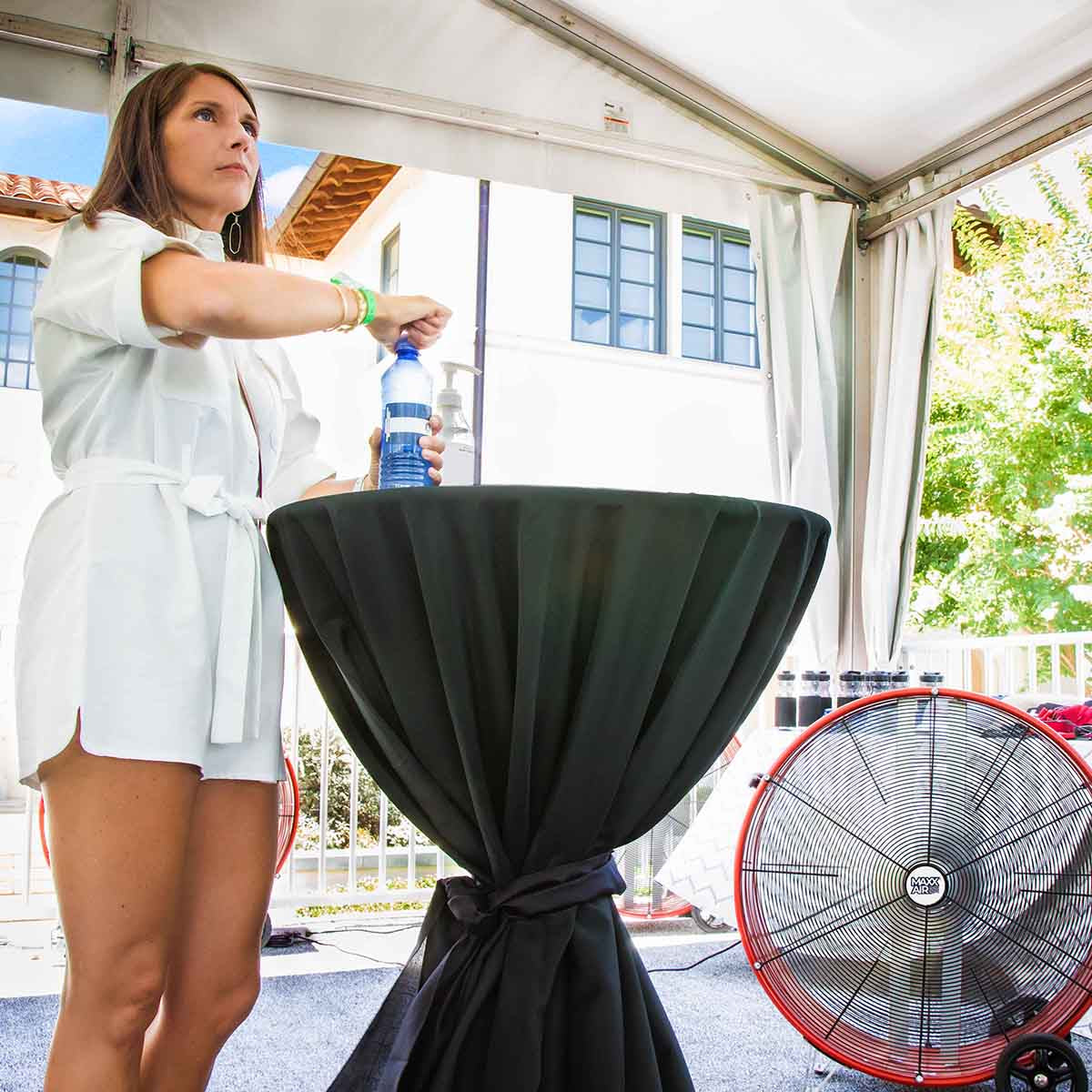 Besides industrial uses, our pro-level air movers also fit right in at commercial locations like an entertainment venue to keep guests happy with a cool breeze.