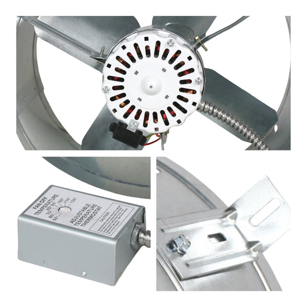 1,600 CFM Gable Mount Power Attic Ventilator – Maxx Air