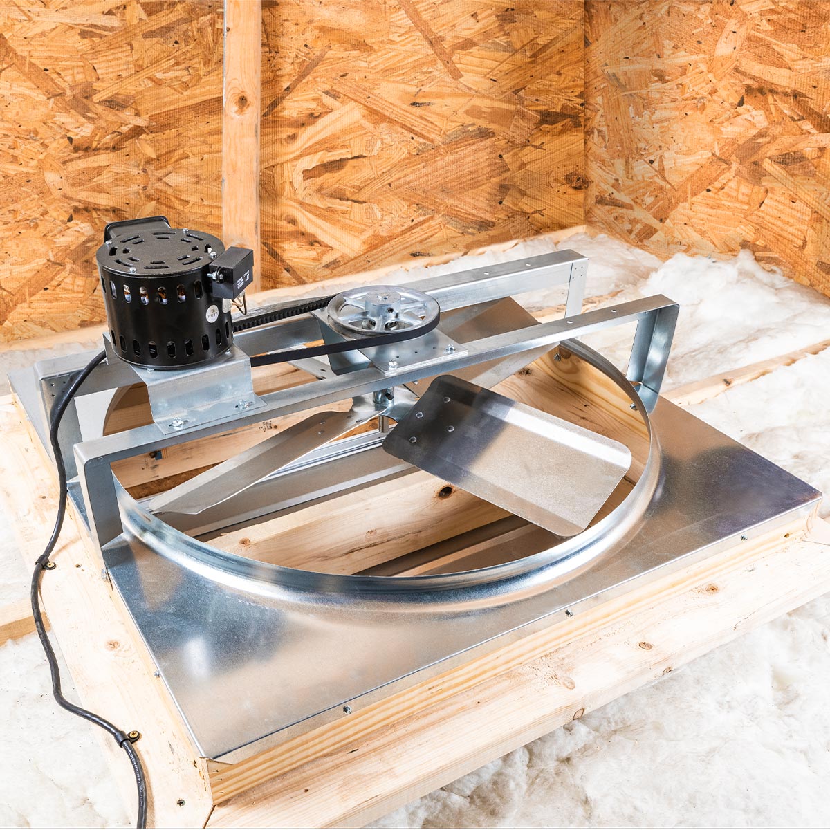 Always check your user manual to ensure your whole house fan has enough room in your attic to operate correctly.