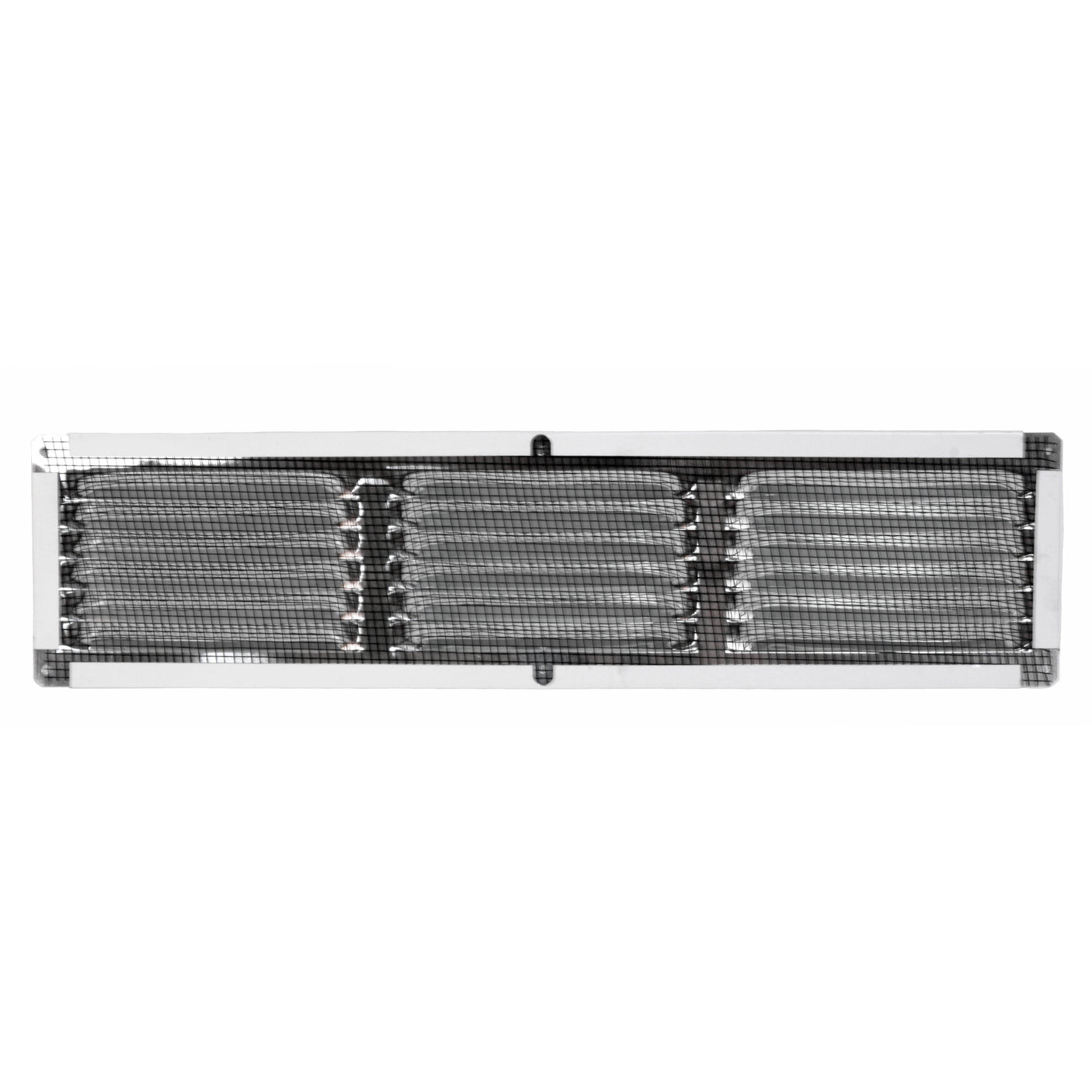 Back of 4 in. x 16 in. undereave vent showing the rodent-proof screen.