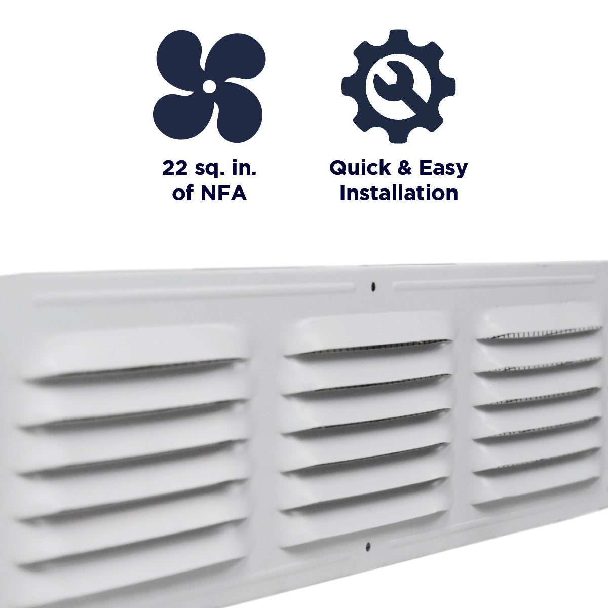 Features of the CX64 vent include providing 22 sq. inches of net free air, and a quick and easy install.