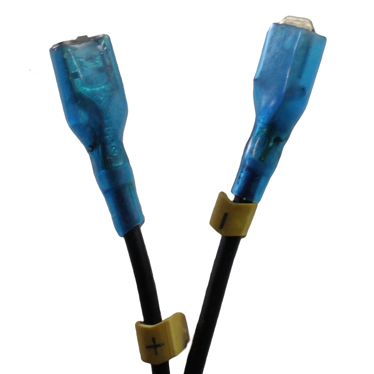 Close-up view of the quick connect clips which can be used to link solar panels and your roof or gable attic fan.