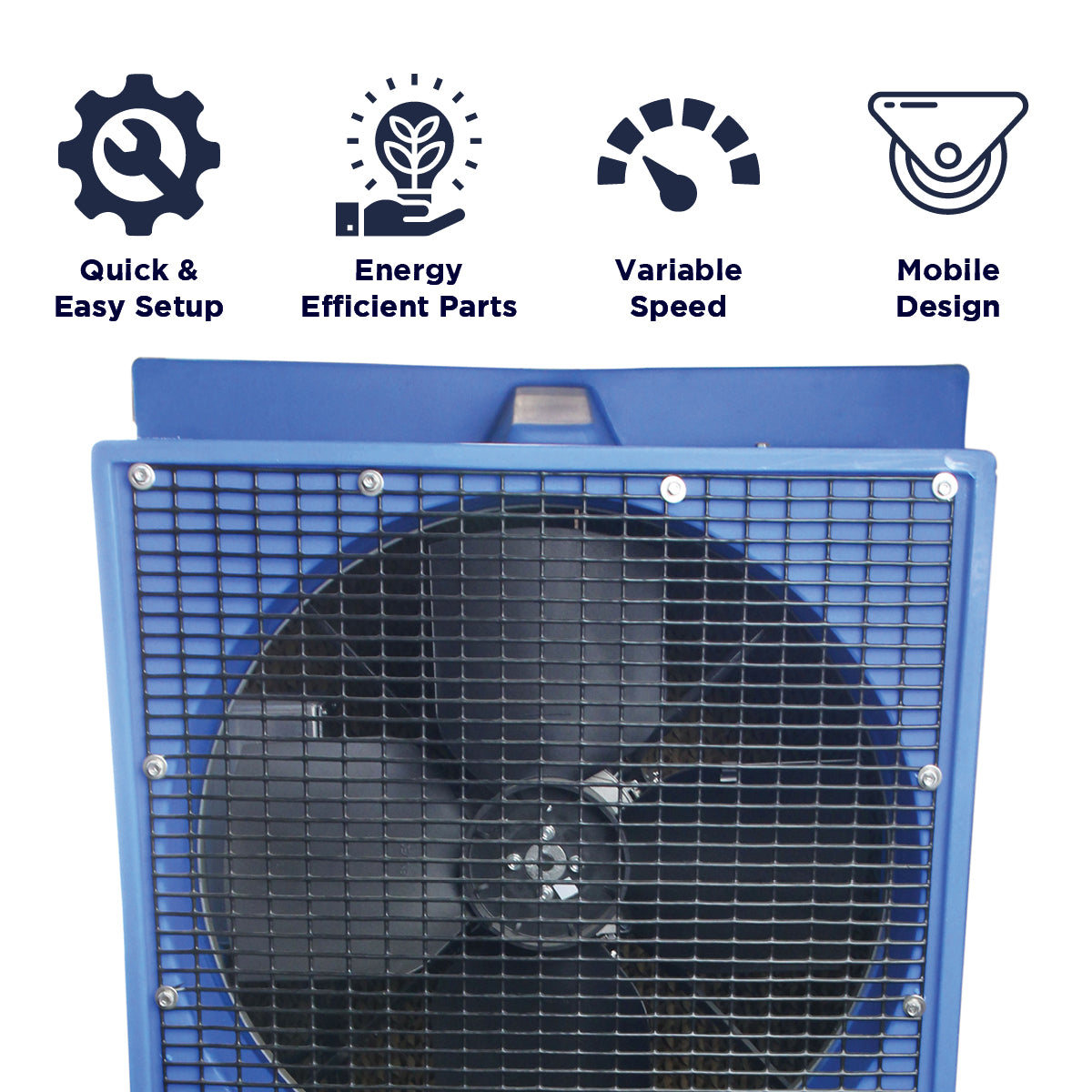 Features of the EC18DVS include a quick and easy setup, variable speed control, mobile design, and energy efficiency.