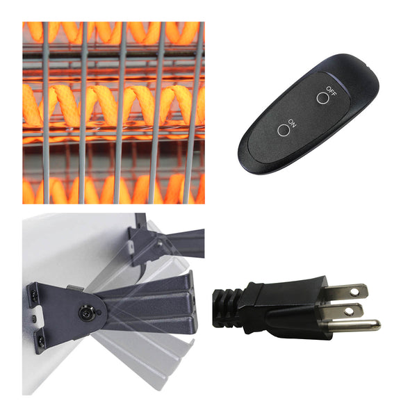 29 In. Electric Radiant Wall or Ceiling Mount Heater with Remote Contr –  Maxx Air