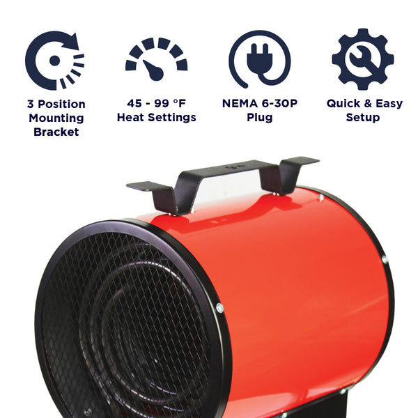 10 In. Electric Indoor Wall or Ceiling Mount Heater with Remote Contro –  Maxx Air
