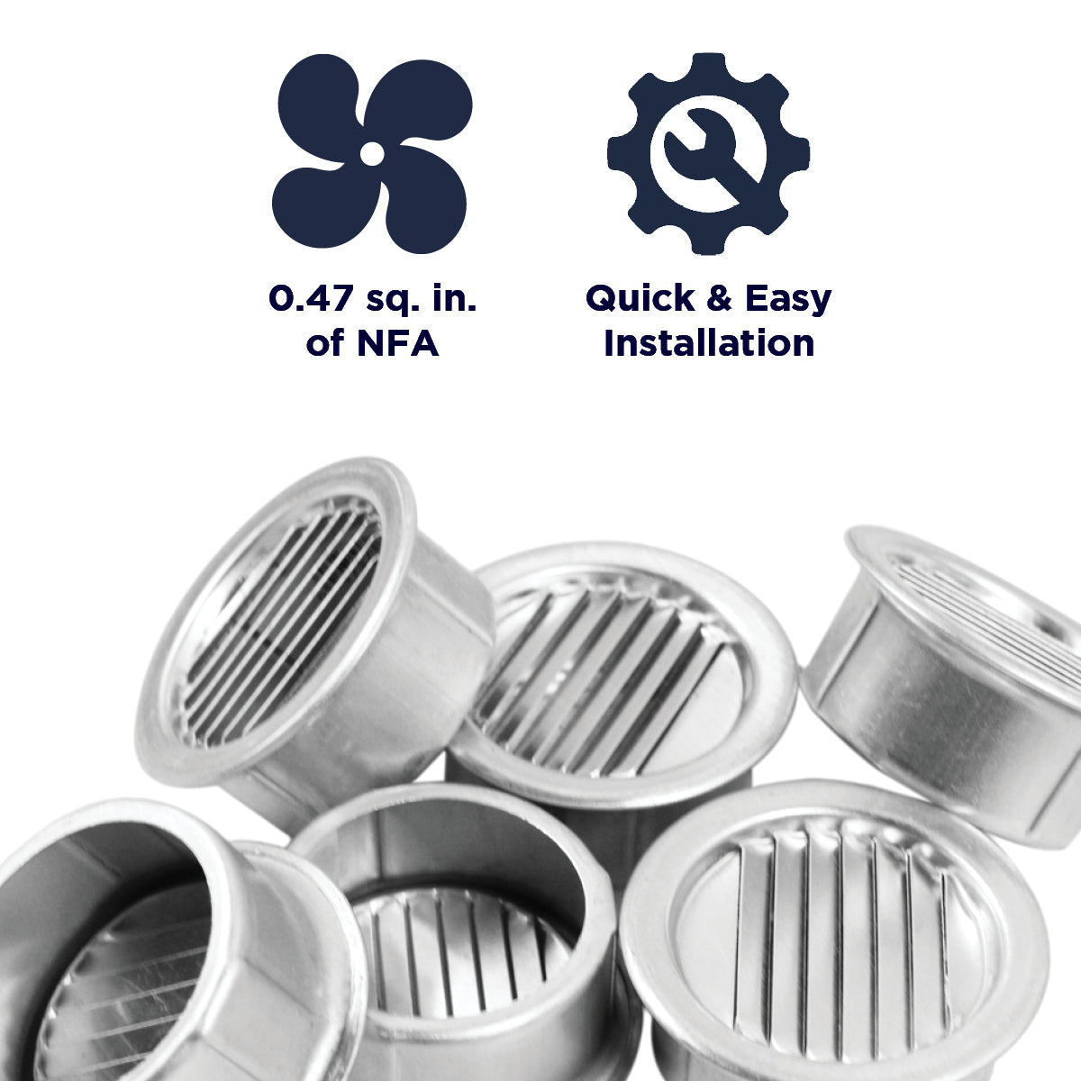 The MV2 provides 0.47 sq. in. of NFA and installs quickly and easily.