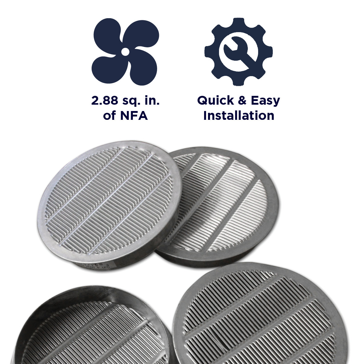 The MV4 provides 2.88 sq. in. of NFA and installs quickly and easily.