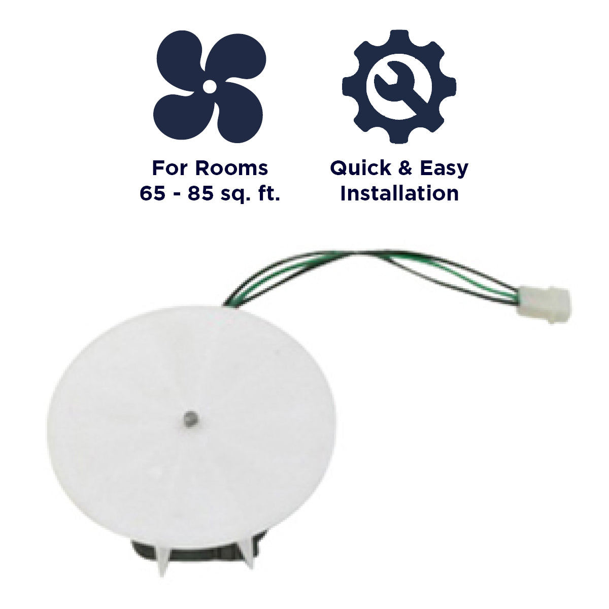 Features of the NXM70K include ventilation for rooms 65 - 85 sq. ft. and a quick and easy install.