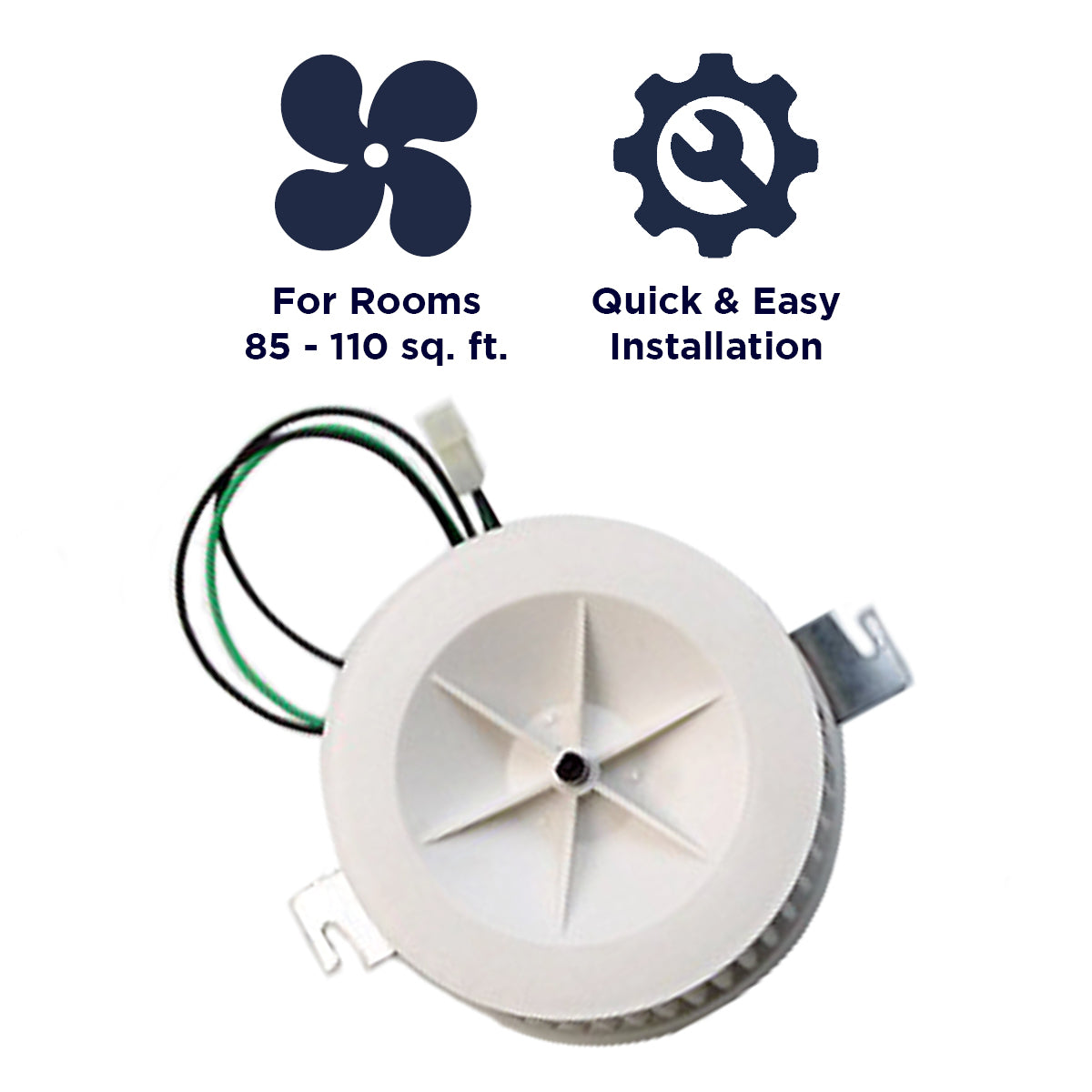 Features of the NXM90K include ventilation for rooms 85 - 110 sq. ft. and a quick and easy install.