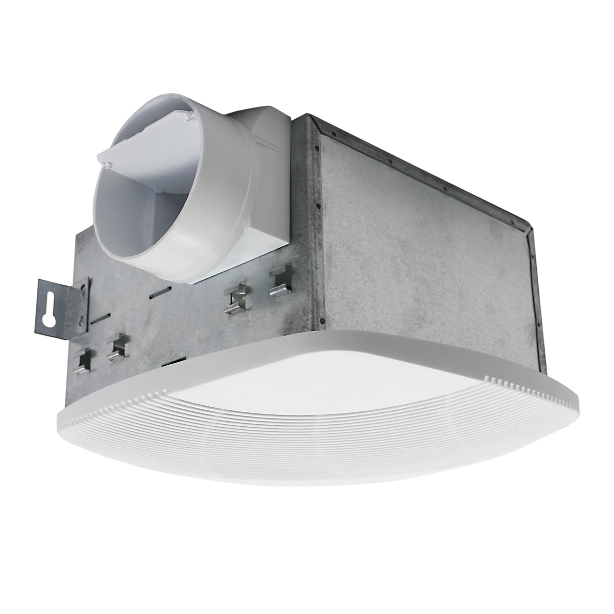 50 CFM non-lighted MS Series bath fan with 4 in. duct collar.