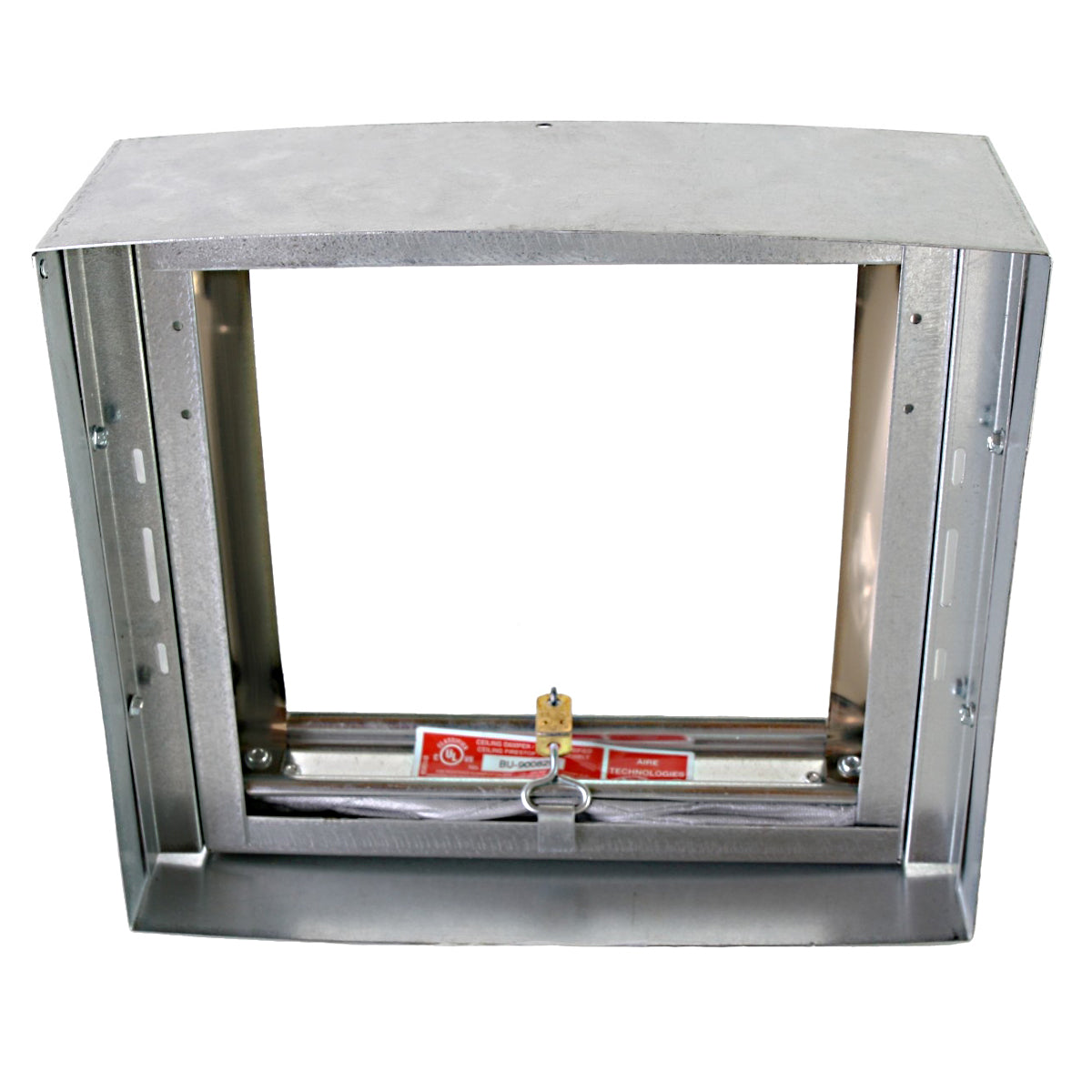 Front view of the SH series radiation damper showing the fusible link.