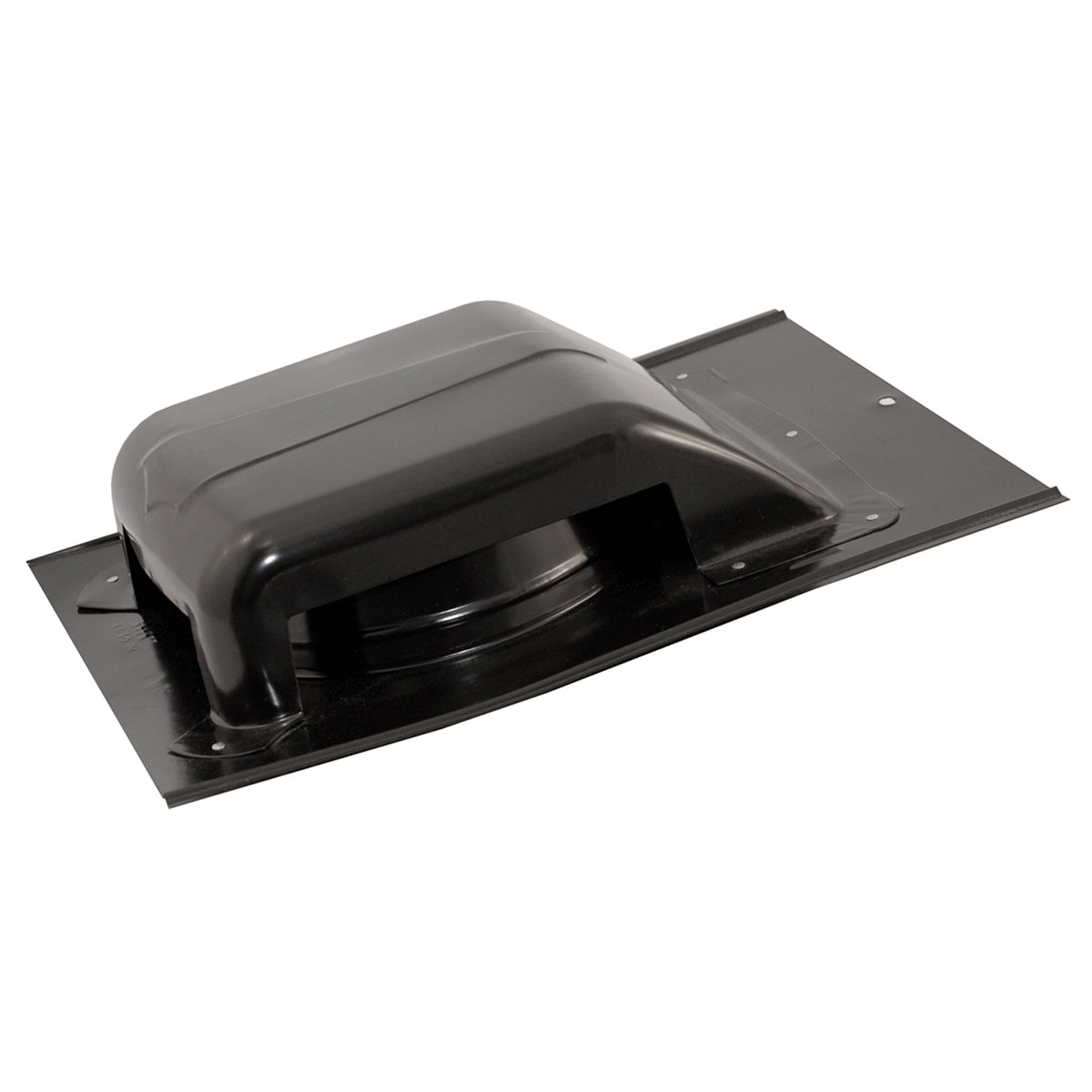 Angled view of the SBV 40 GV static vent in black finish.