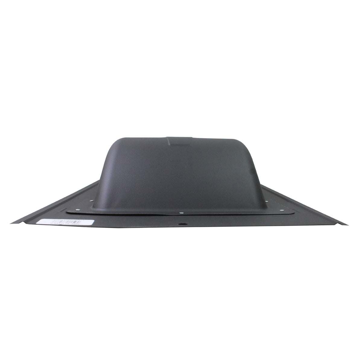 Back view of the slant back vent in black finish.