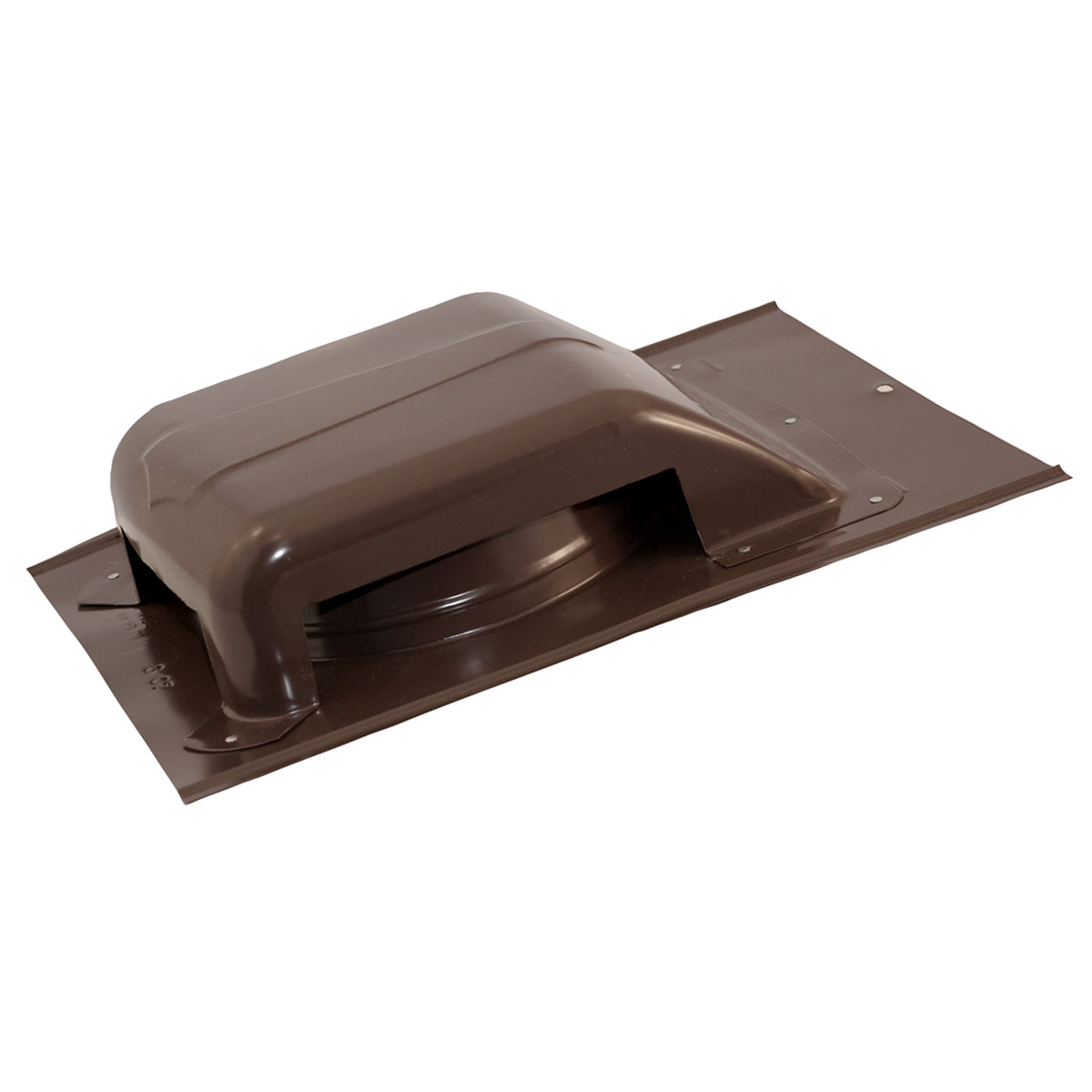 Angled view of the SBV 40 GV static vent in brown finish.