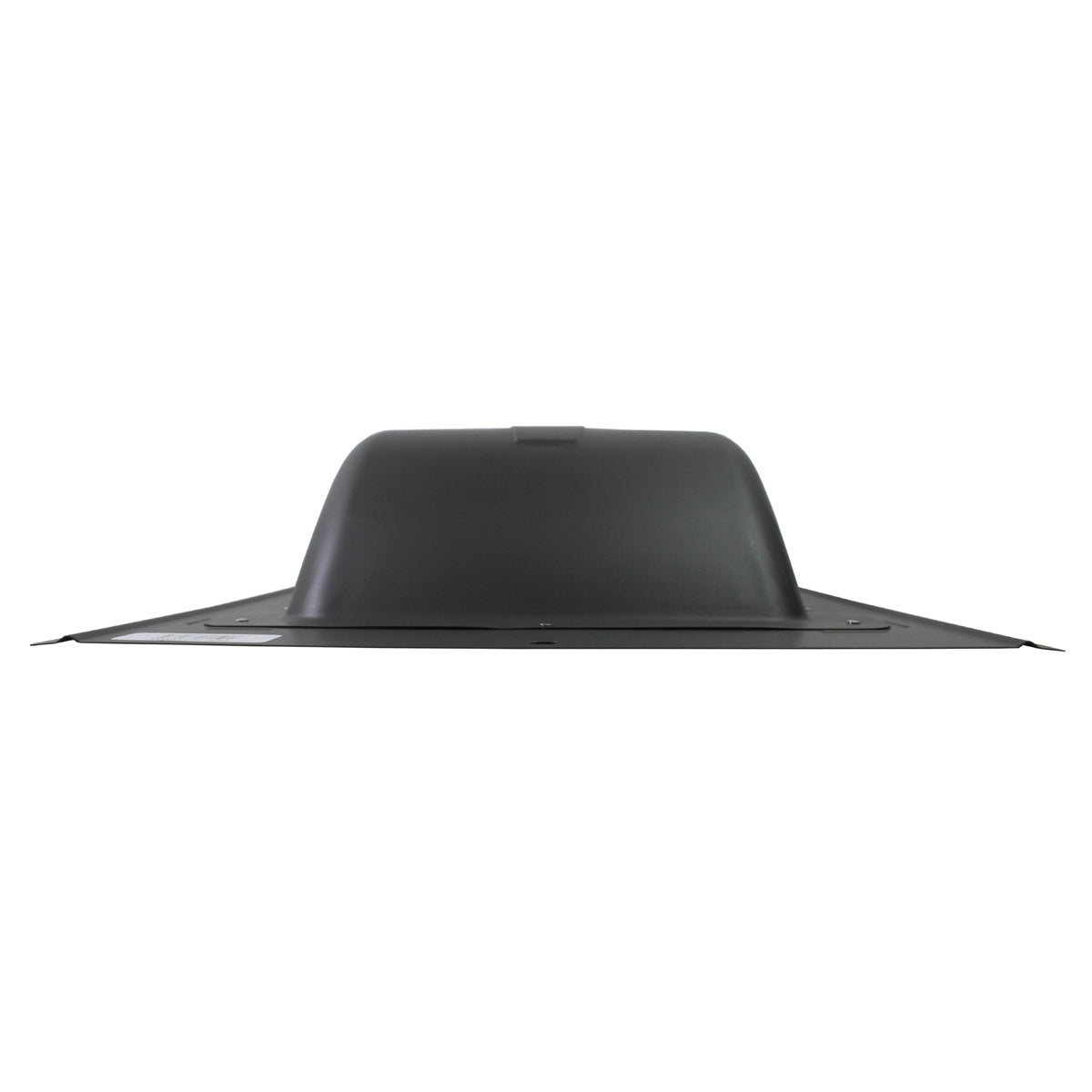 Back view of the slant back vent in weathered gray finish.