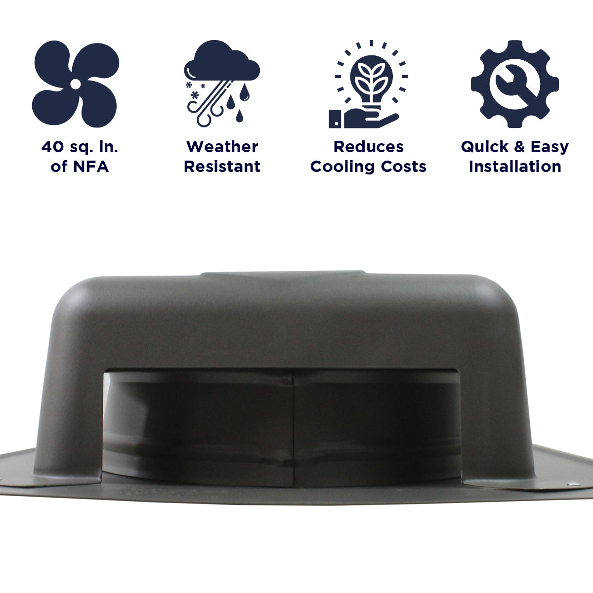 Features of the SBV 40 series includes 40 sq. inches of net free air, weather resistant construction, reduction of cooling costs, and quick and easy install.