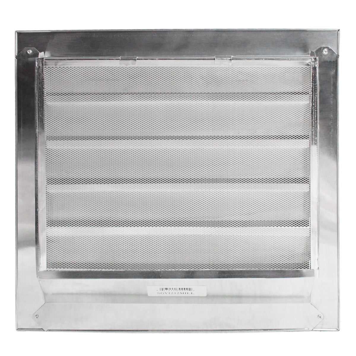 Back view of the gable vent with mesh screen.