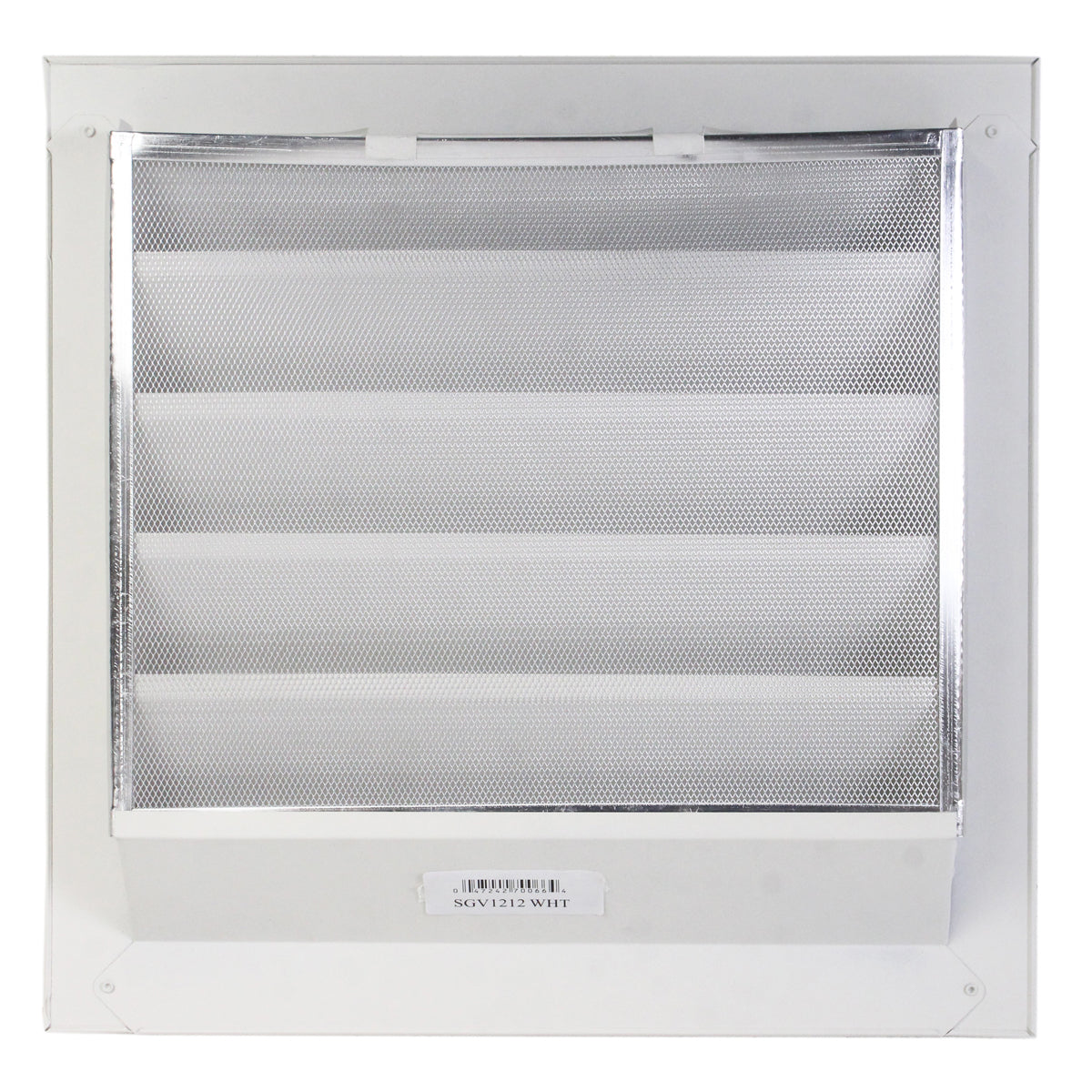Back view of the gable vent with mesh screen.