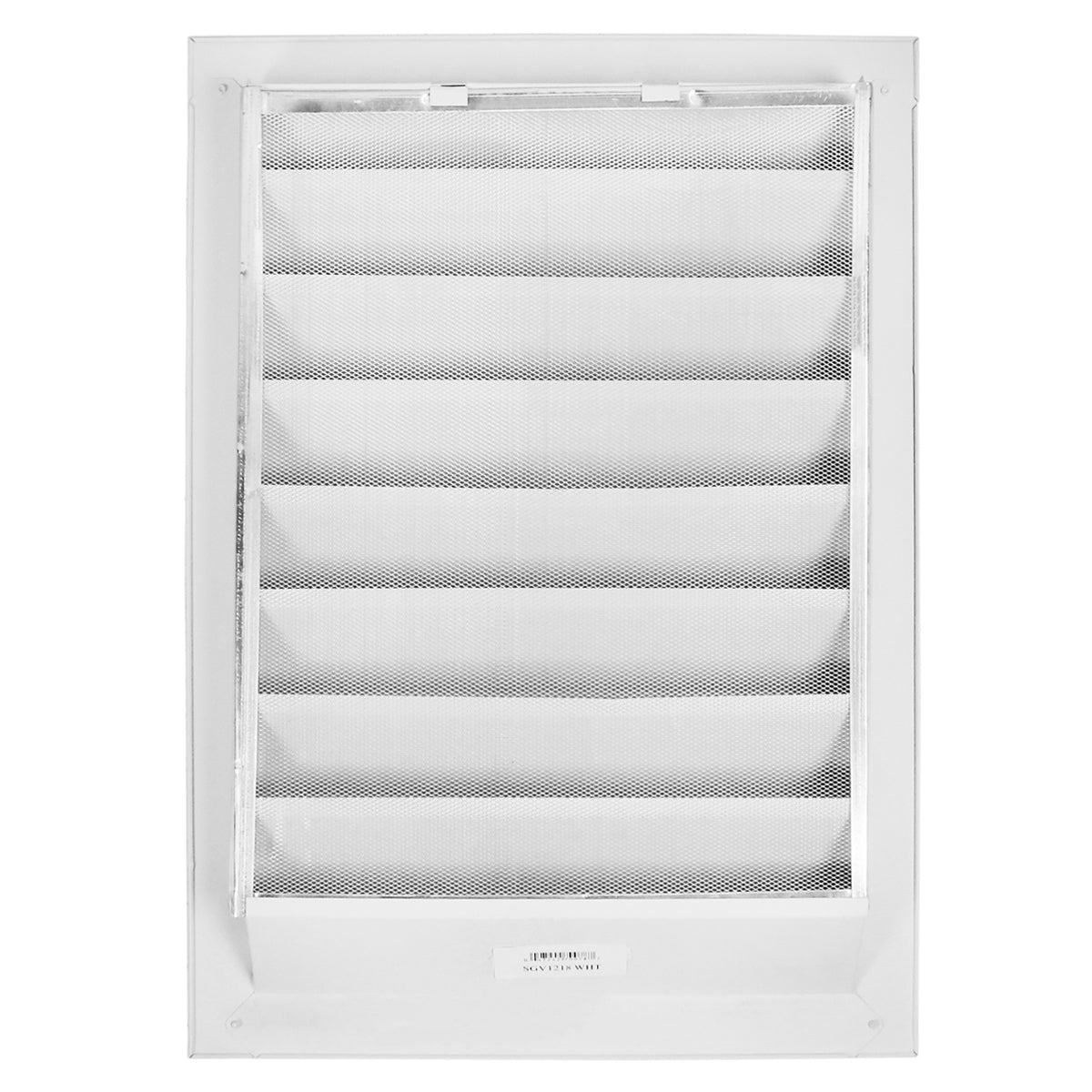 Back view of the gable vent with mesh screen.