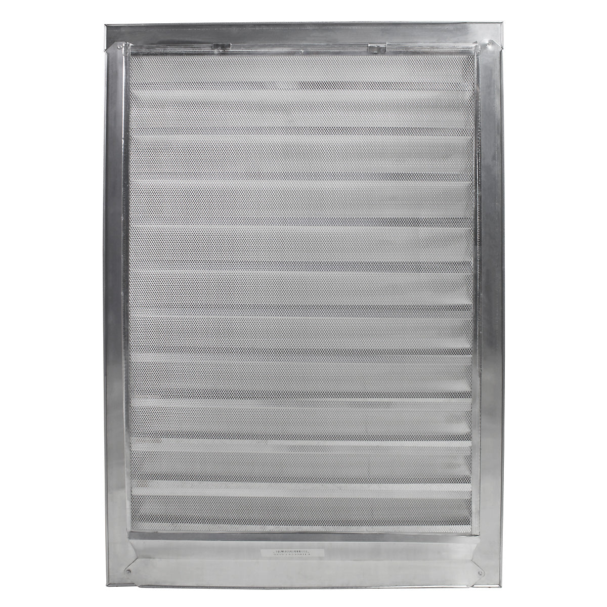 Back view of the gable vent with mesh screen.