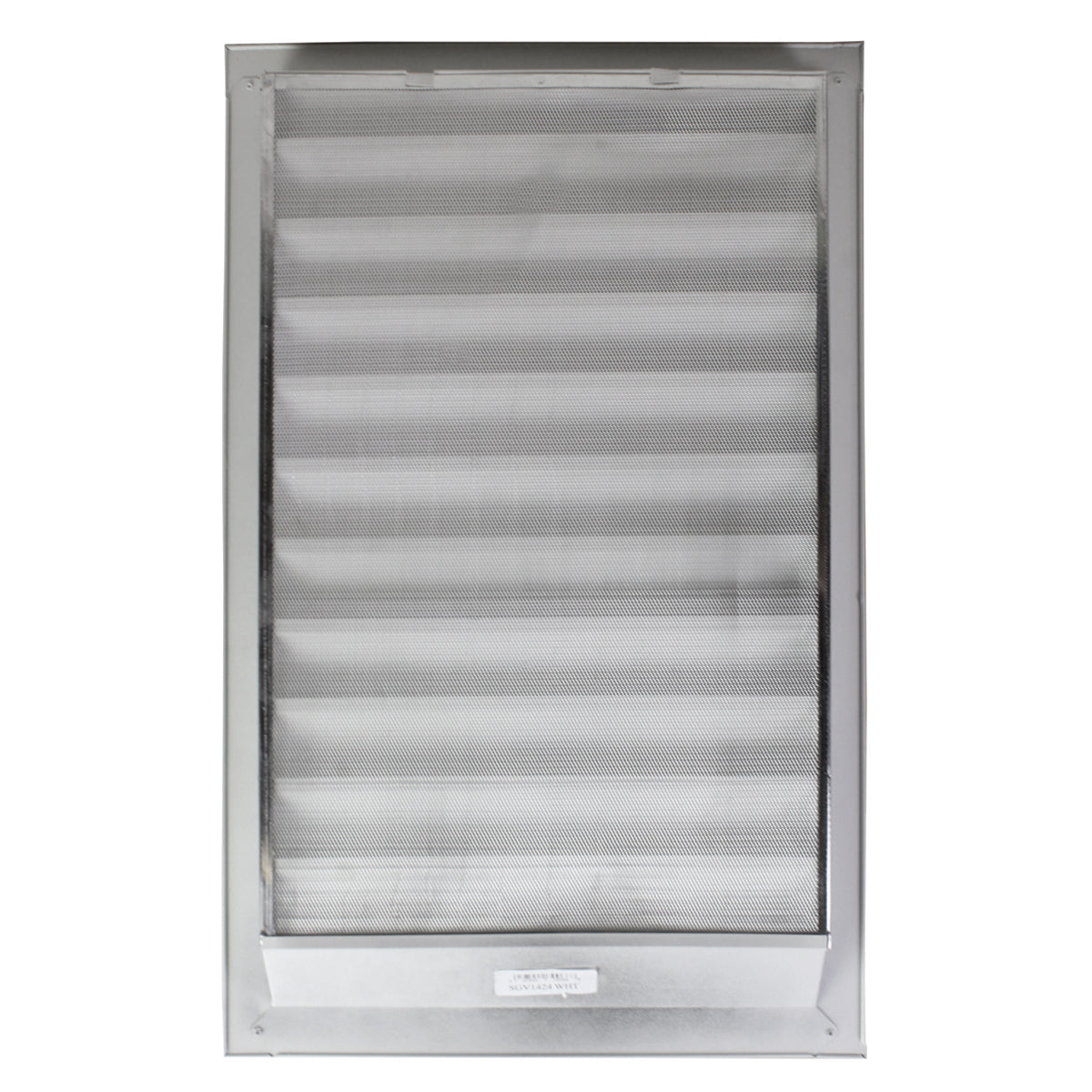 Back view of the gable vent with mesh screen.