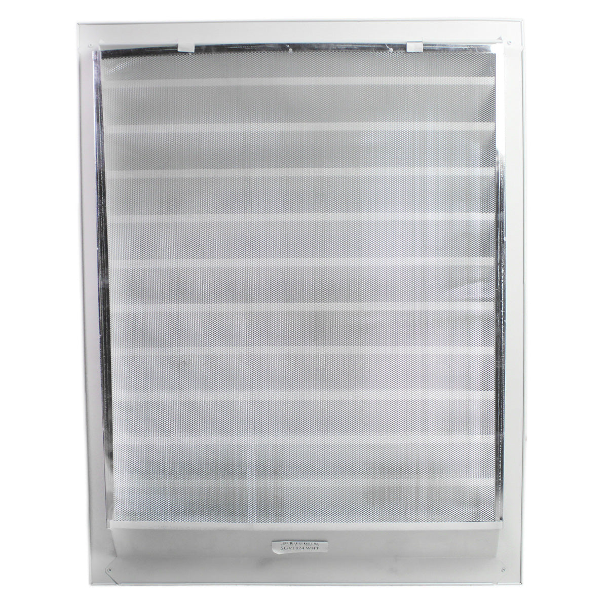 Back view of the gable vent with mesh screen.