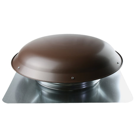 Front view of the static vent in brown finish.