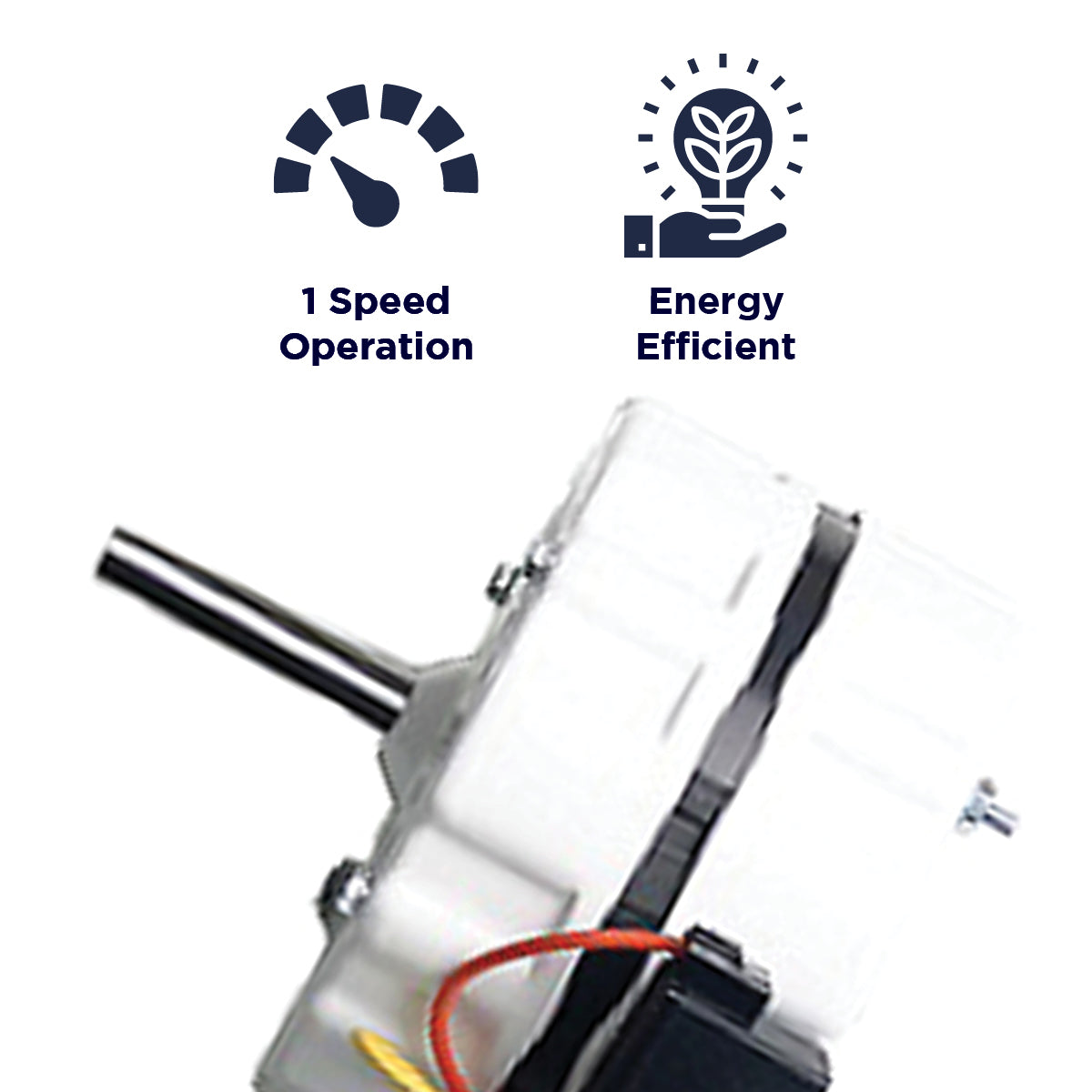 The XE404 offers a 1 speed operation and is energy efficient.