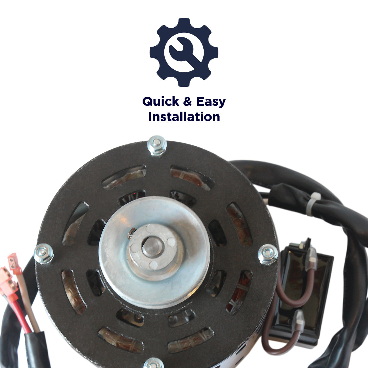 The XE460 installs quickly and easily using the terminal clips.