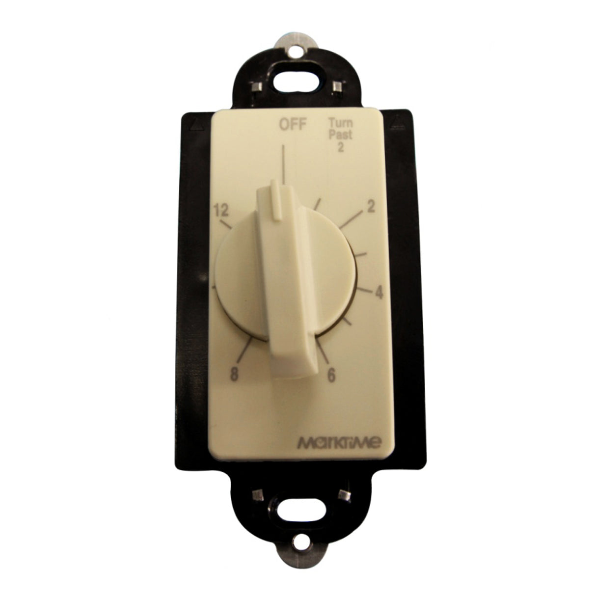 Front of the timer assembly showing the 1 hour marks.