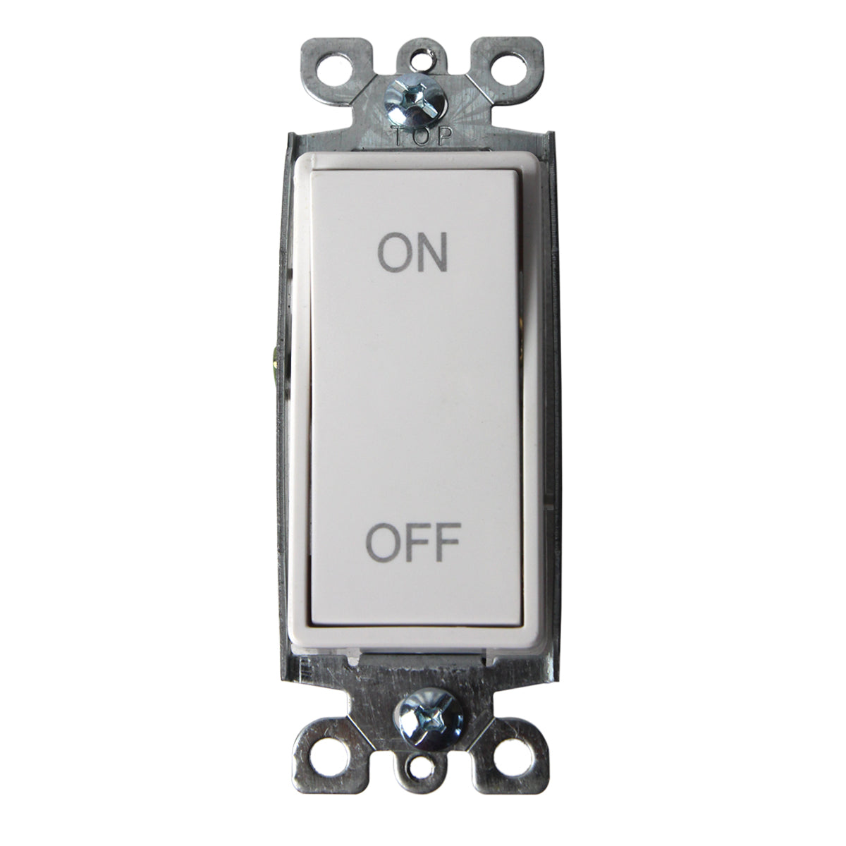 Front of on/off switch.