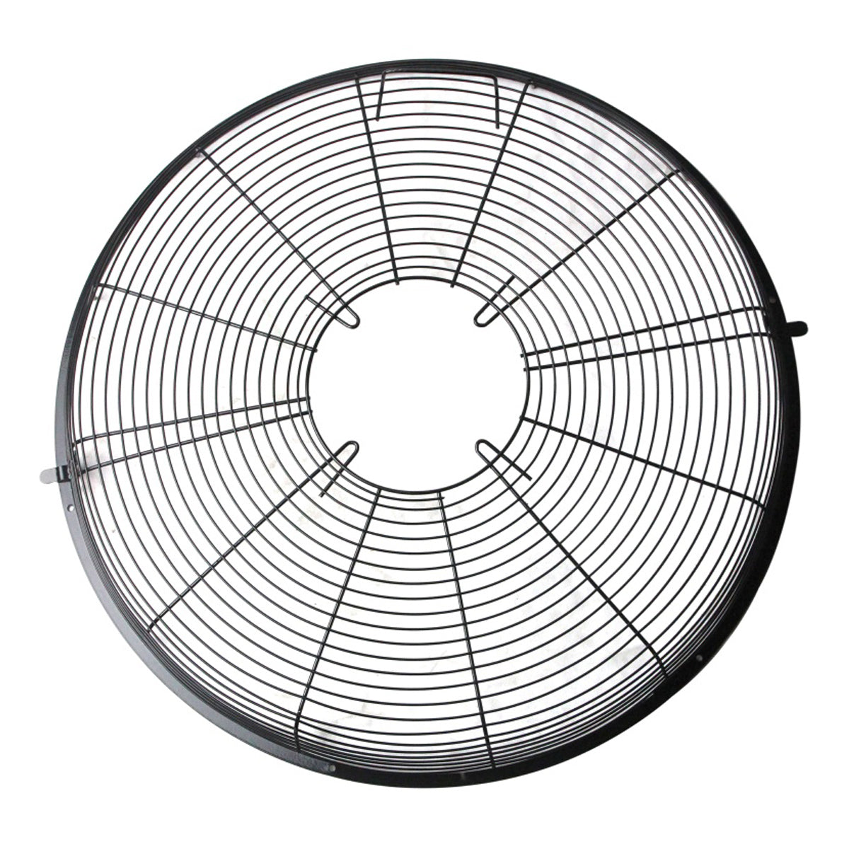 Rear grille with carry handle in powder-coated finish.