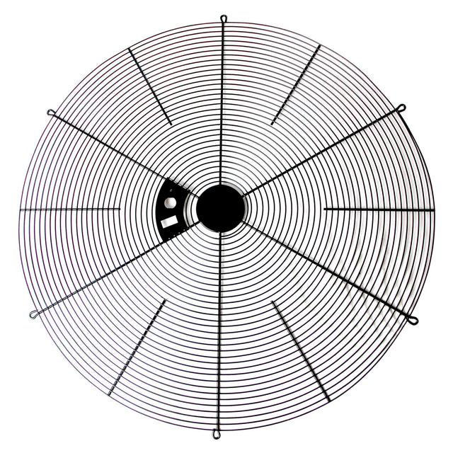 Front of rear grille for barrel fans.