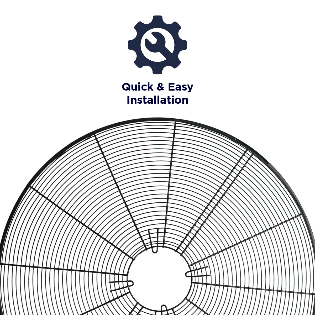 The XX30YOKERGRILL installs quickly and easily to your pedestal fan.