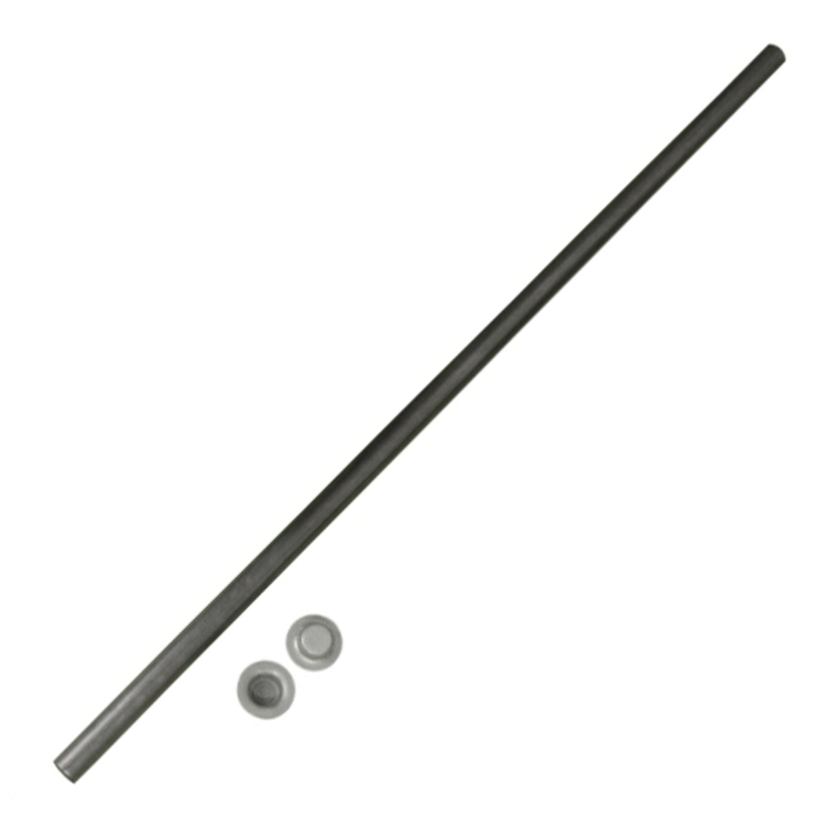 Axle rod kit with end caps.
