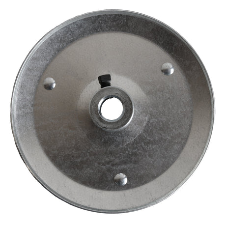 Front of pulley with set screw.