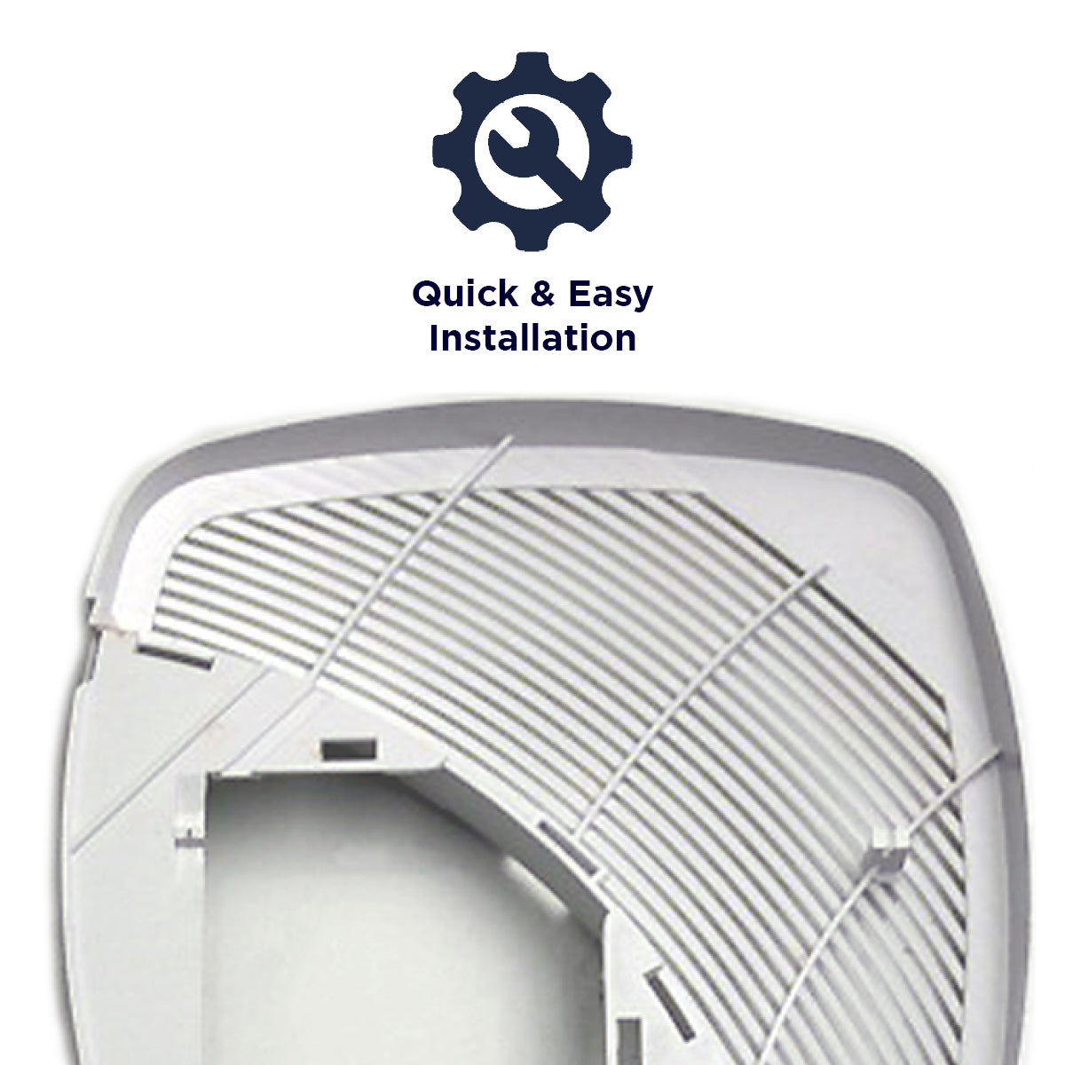 XXMSLGRILLKIT installs easily to your bath fan using only a screwdriver.