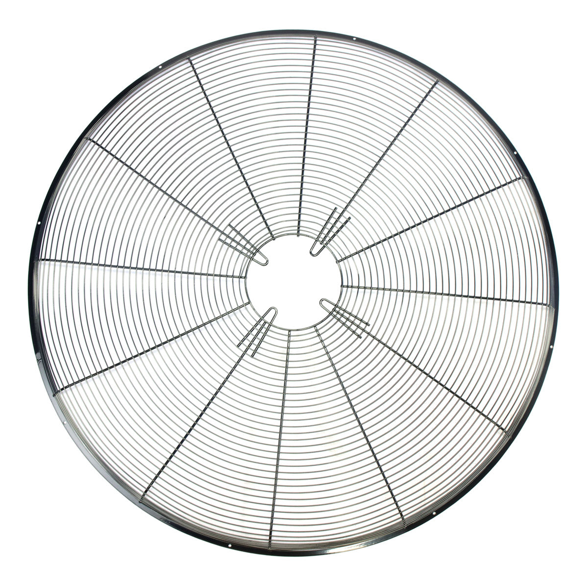 Front of 30 in. pedestal fan grille.