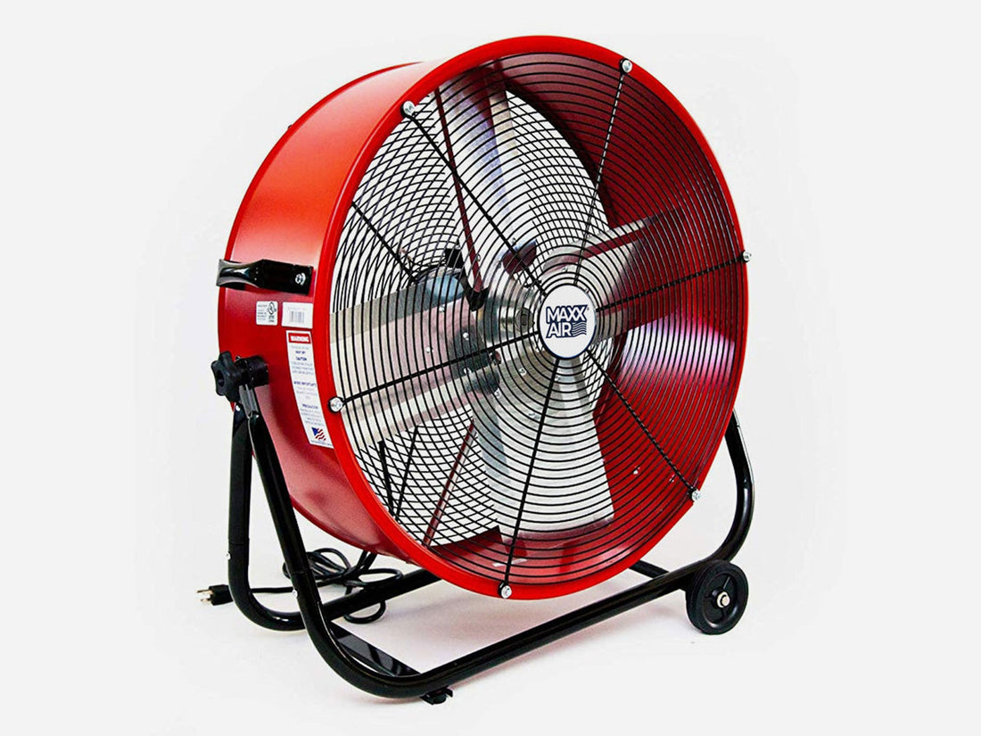 24 In. 2-Speed Tilting Direct Drive Drum Fan – Maxx Air